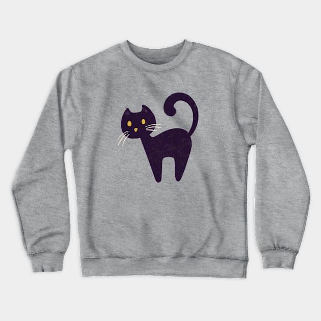 Black Cat Crewneck Sweatshirt by Alexandra Franzese